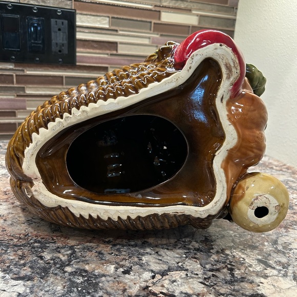Chris Madden Ceramic Cornucopia Pumpkin Thanksgiving Fall Centerpiece - Picture 12 of 17